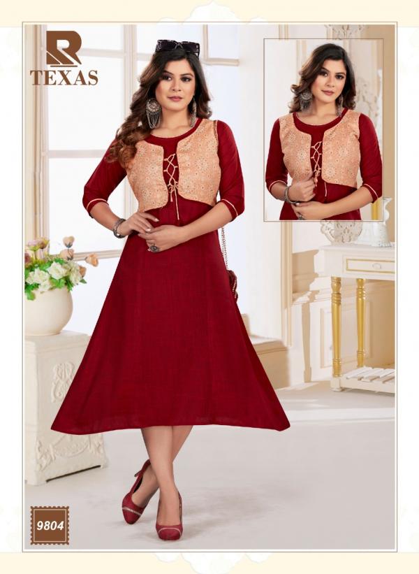 Raashi Texas Rayon Designer anarkali kurti Collecttion